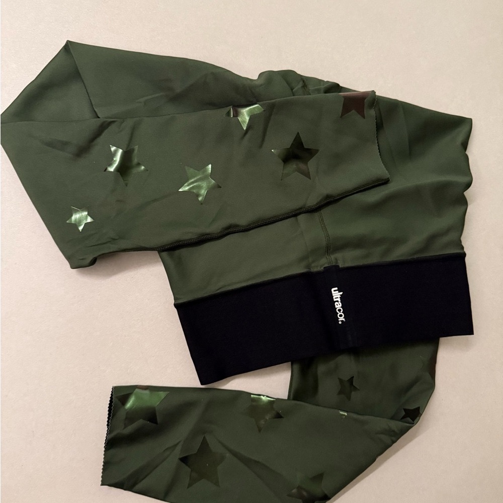 Ultracore Green Star-Patterned Leggings